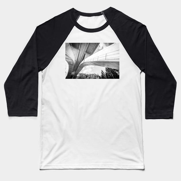 Motorway bridge - mass concrete Baseball T-Shirt by nobelbunt